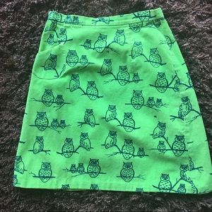 60s VINTAGE Owl Pencil Skirt